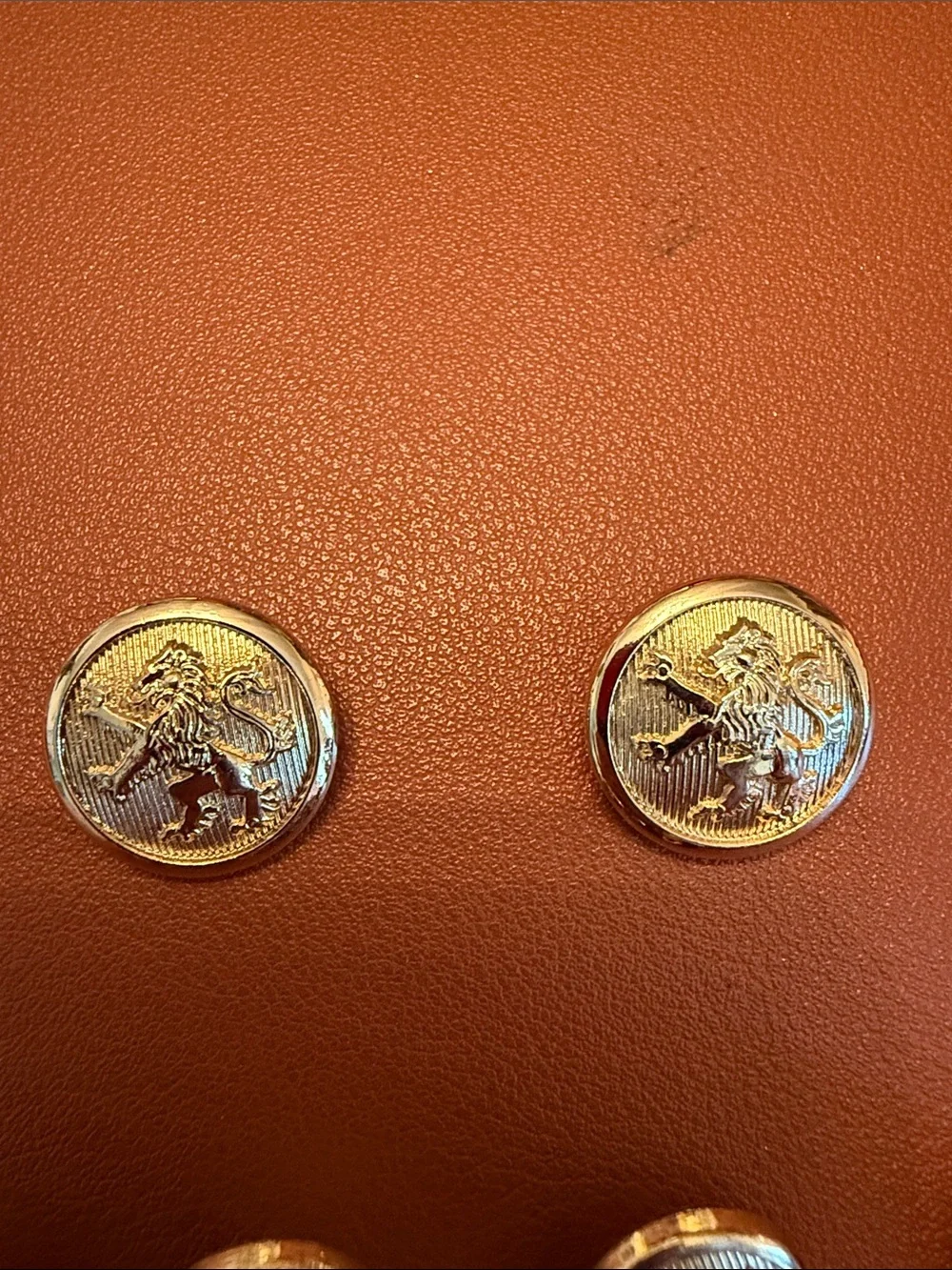 Gold Metal Button Set For Blazer